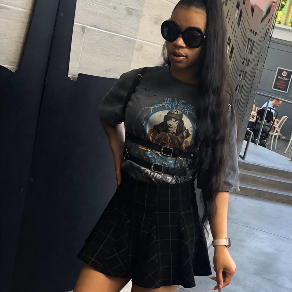 Plaid Mini Skirt